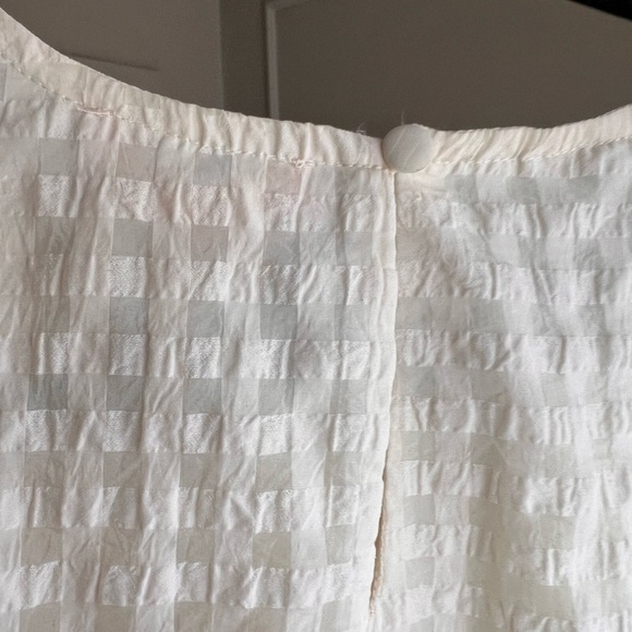 THML White Embroidered Cotton Top with Pink & Green Floral Detail - Picture 6 of 6